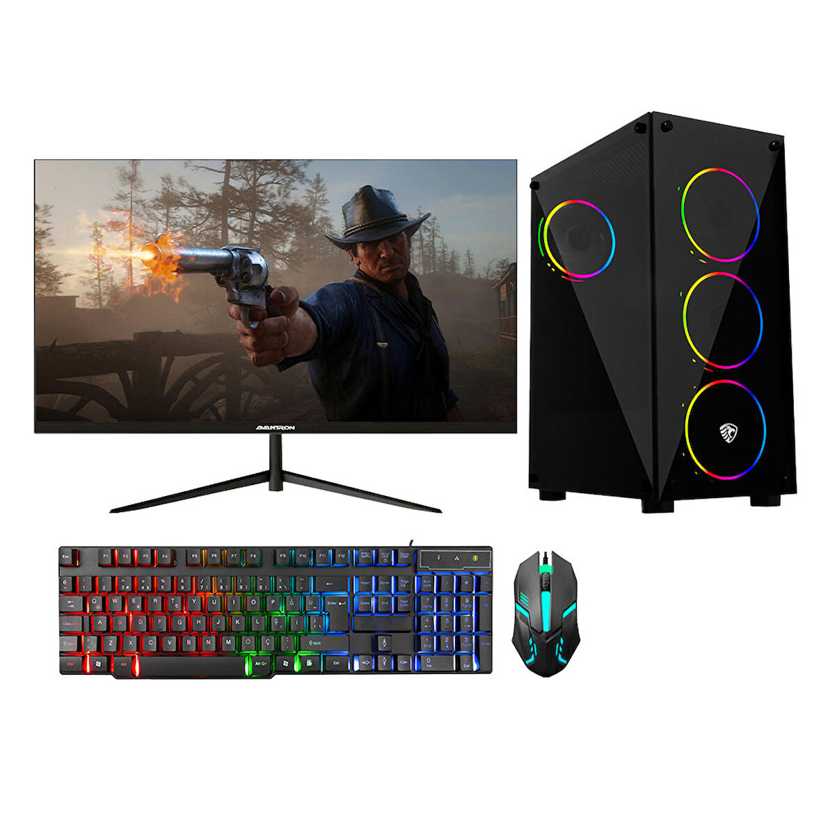 Avantron E-Sport 5 Intel i5 9400F 8 GB DDR4 RAM 256 GB SSD AMD Radeon RX 550 Windows 10 Pro Masaüstü Bilgisayar 