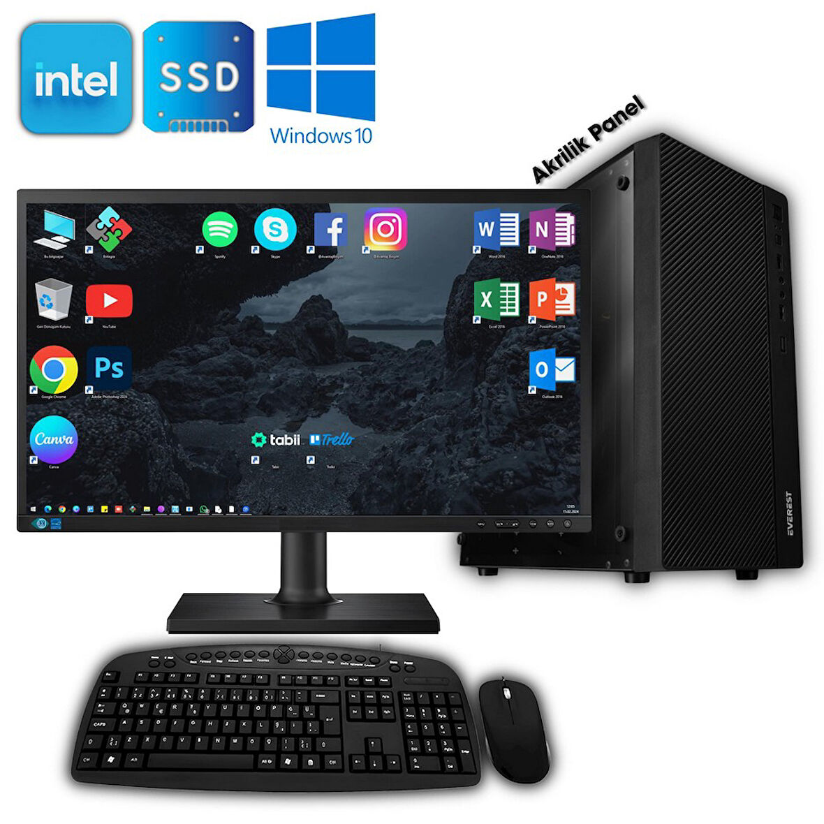 Avantron Evo9259 İ5 1.Nesil 650 8Gb Ram 256Gb Ssd "23.8 Masaüstü Bilgisayar