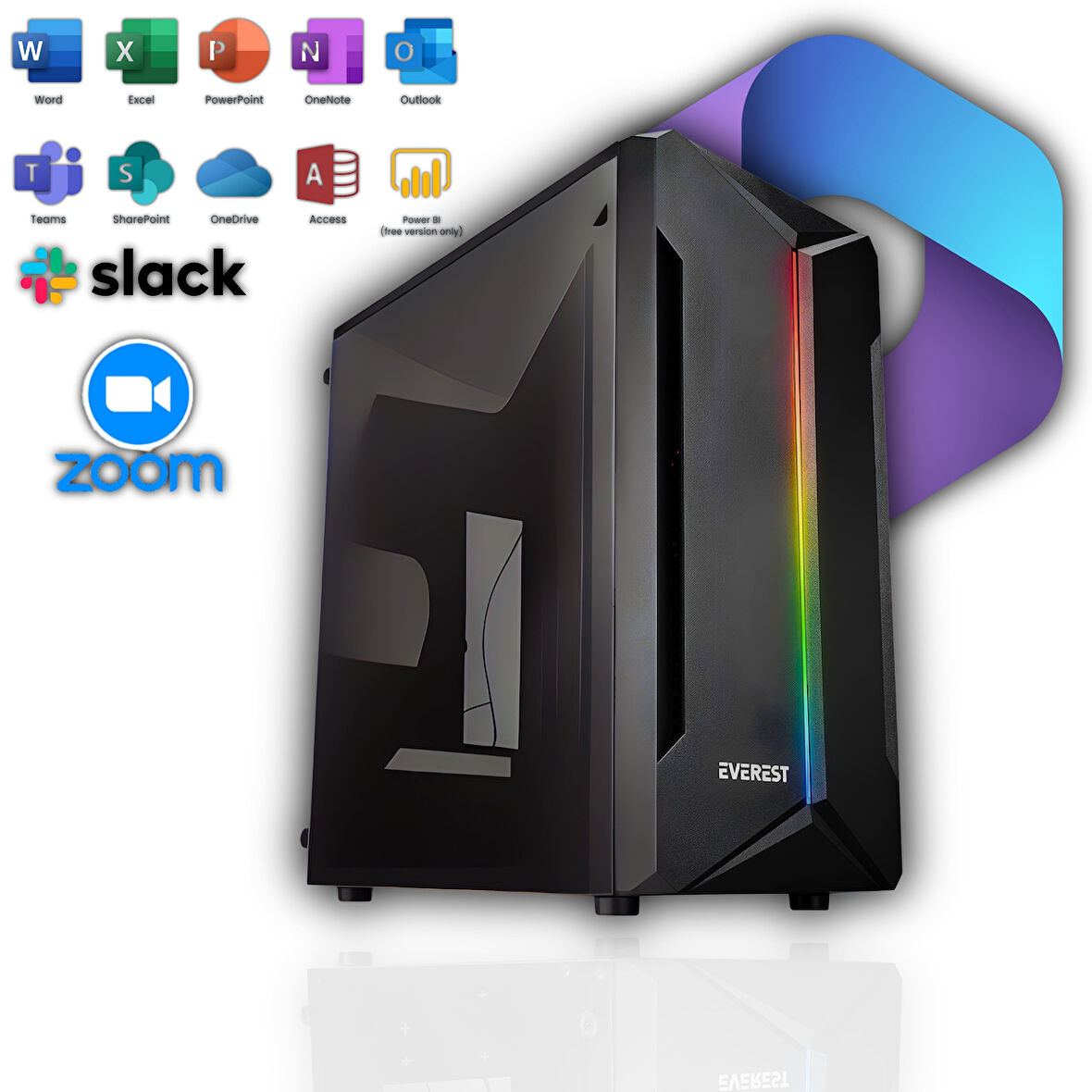 Avantron Evo0821 İ3 8.Nesil 8Gb Ddr4 256Gb M2 Nvme 2Gb R5 230 Masaüstü Bilgisayar
