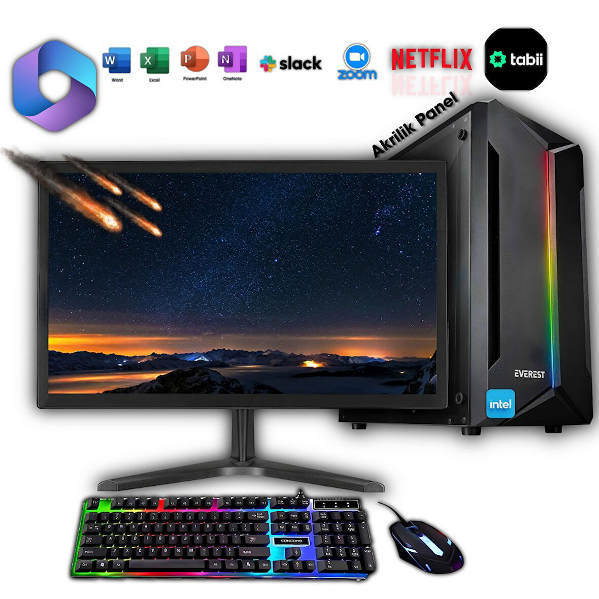 Avantron Evo0822 İ3 8.Nesil 8Gb Ddr4 256Gb M2 Nvme 2Gb R5 230 "19.5 Masaüstü Bilgisayar