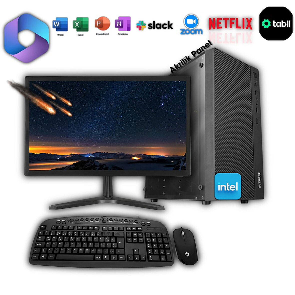 Avantron Evo1025 İ7 2.Nesil 8Gb Ram 256Gb Ssd "19.5 Masaüstü Bilgisayar