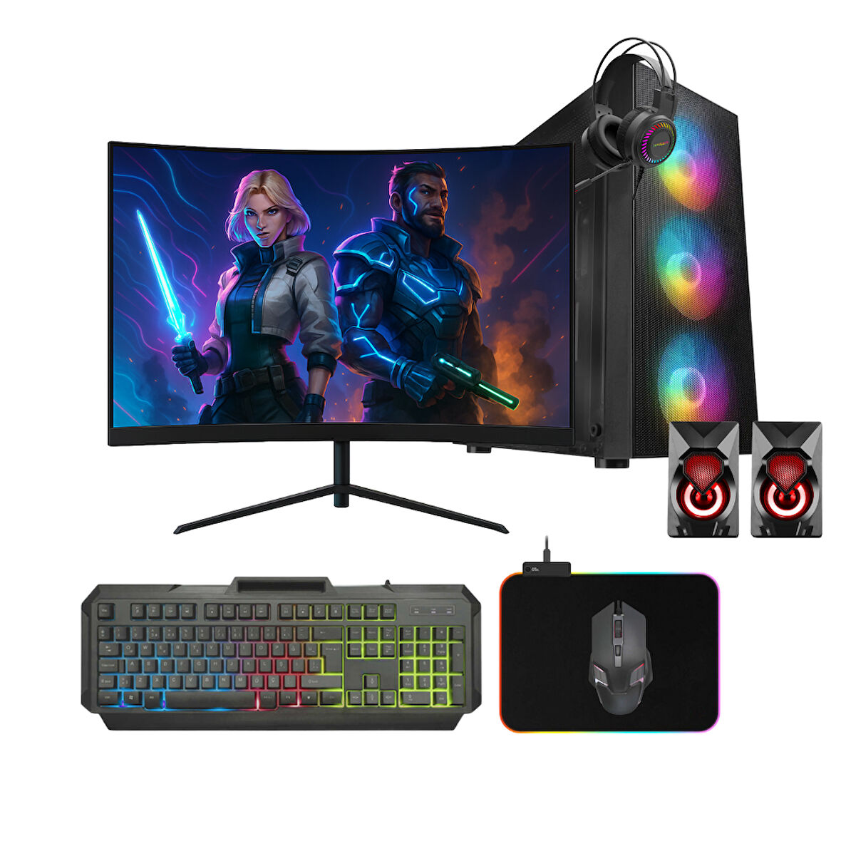 Avantron Gmx1881 Ryzen 5 5500 16Gb Ddr4 512Gb M2 Nvme 8Gb Rtx3050 "23.8 165Hz Oyun Bilgisayarı