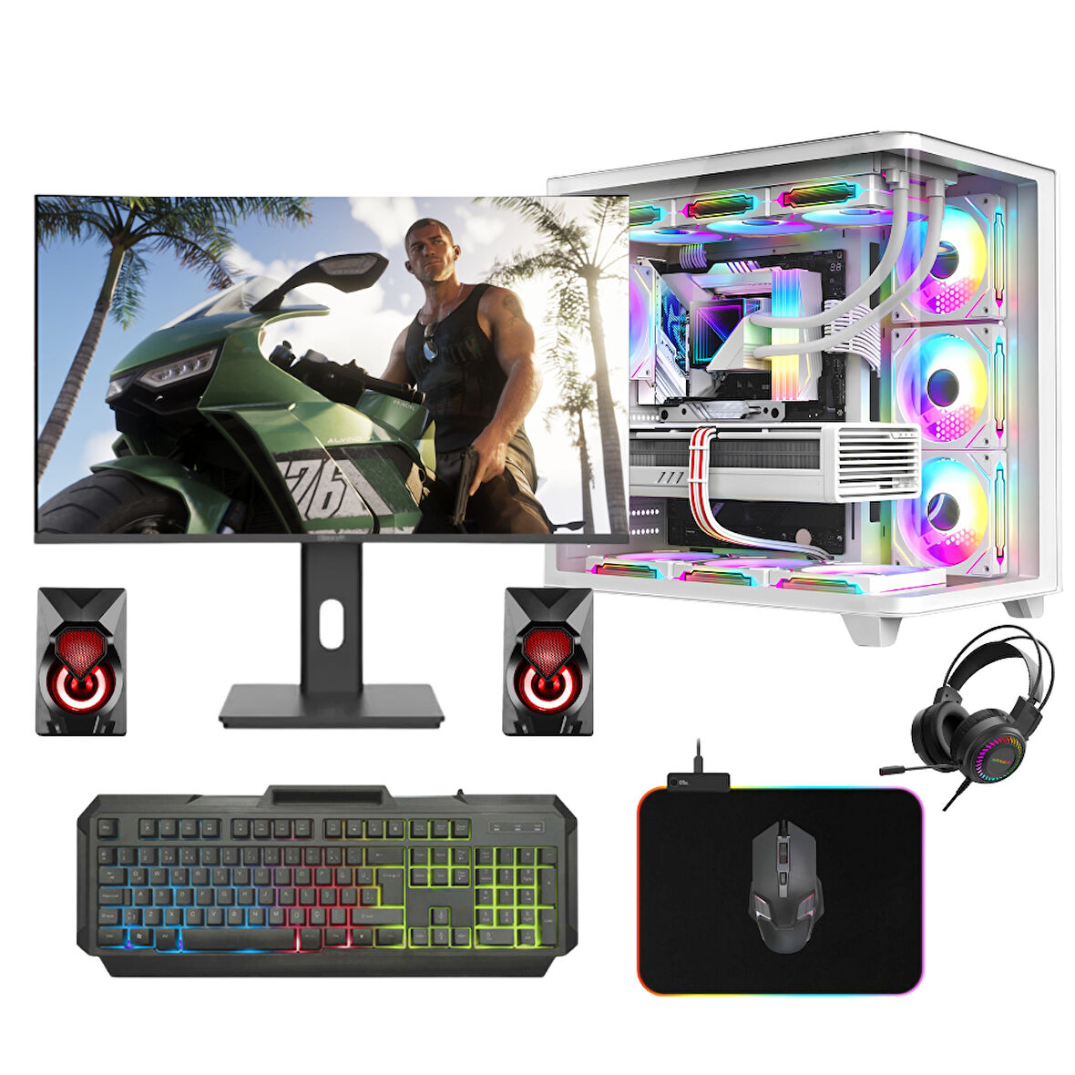Avantron Gmx7408 Ryzen 5 5500 16Gb Ddr4 512Gb M2 Nvme 8Gb Rtx4060ti 27" Oyun Bilgisayarı