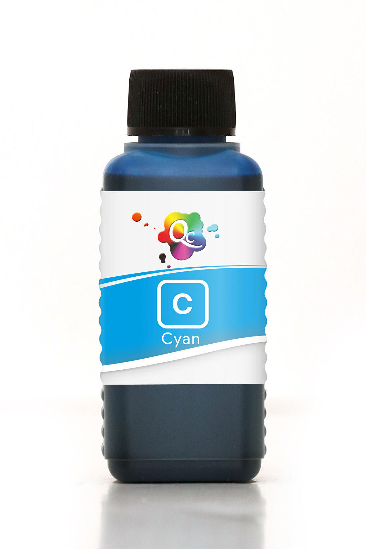 QC HP PSC 1605 Uyumlu Yazıcı Mürekkebi 100ml C Cyan Mavi Dye
