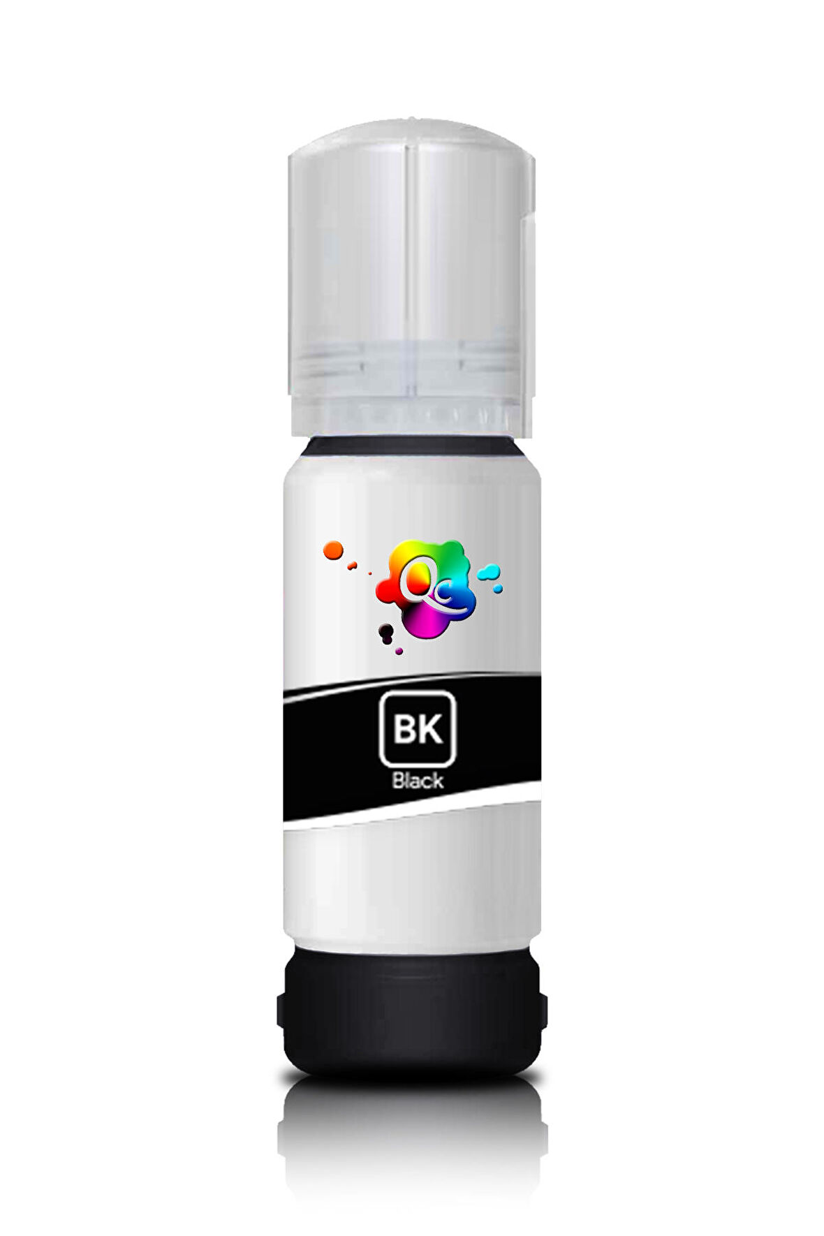 QC Epson EcoTank L8180 Uyumlu Yazıcı Mürekkebi 70ml BK Black Siyah Pigment