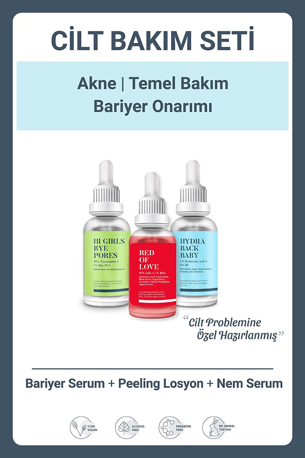 BARİYER ONARIMI | AKNE | TEMEL BAKIM SET-110 