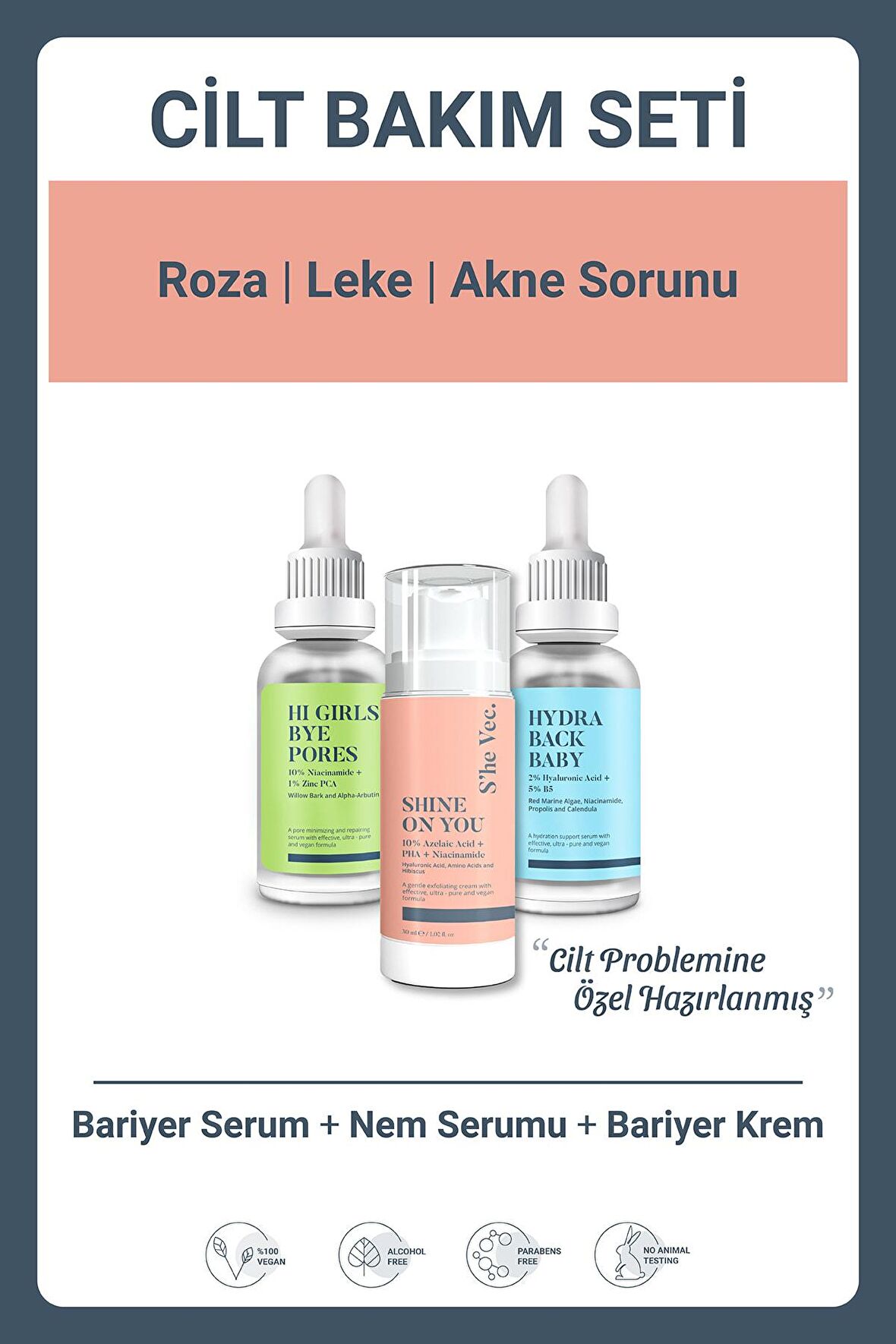 ROZA | LEKE | AKNE SORUNU SET-112 