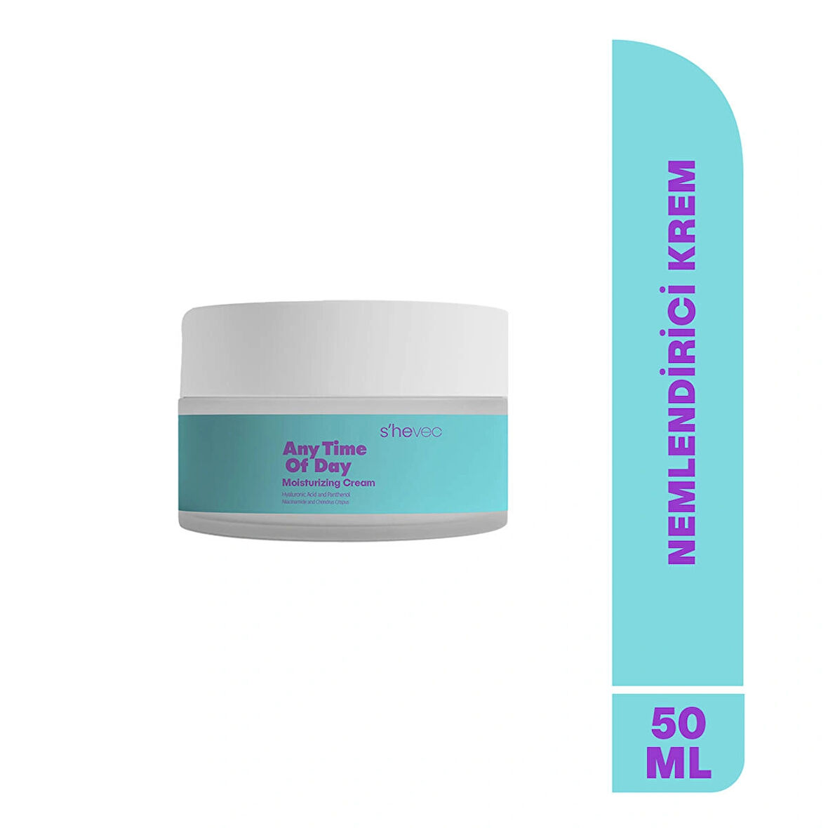 ANY TIME OF DAY-48 Saat Etkili Nemlendirici Krem-5 Kompleks Hyaluronik Asit | Tüm Cilt Tipleri 50ml