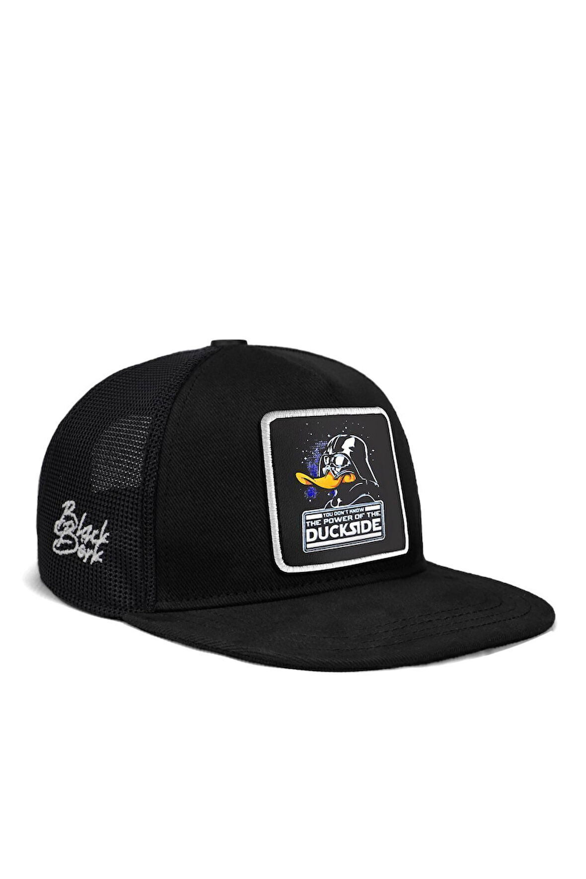  Hip Hop Kids Duckside Logolu Siyah Çocuk Trucker Şapka