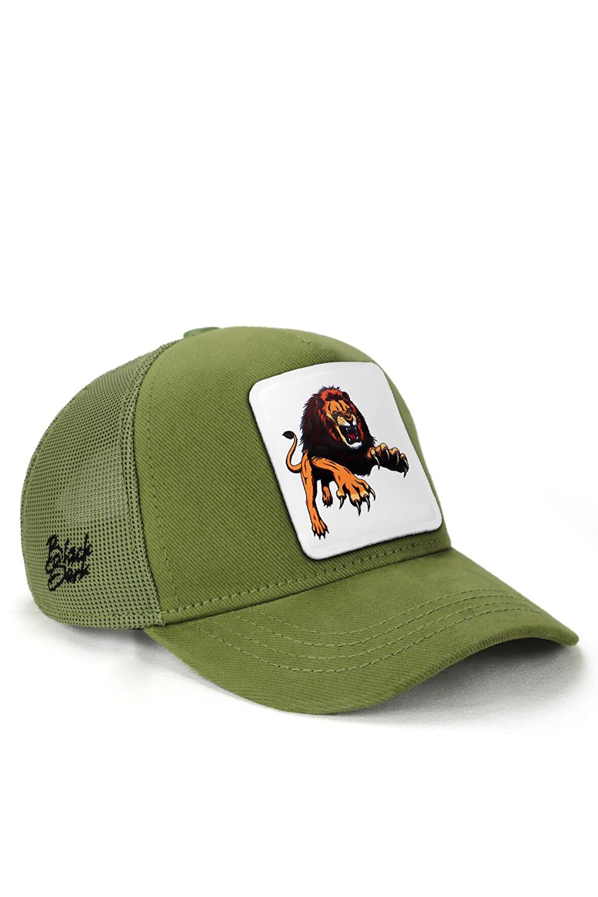 BlackBörk V1 Kids Baseball Aslan - 2 Kod Logolu Unisex Açık Yeşil Çocuk Şapka (Cap)