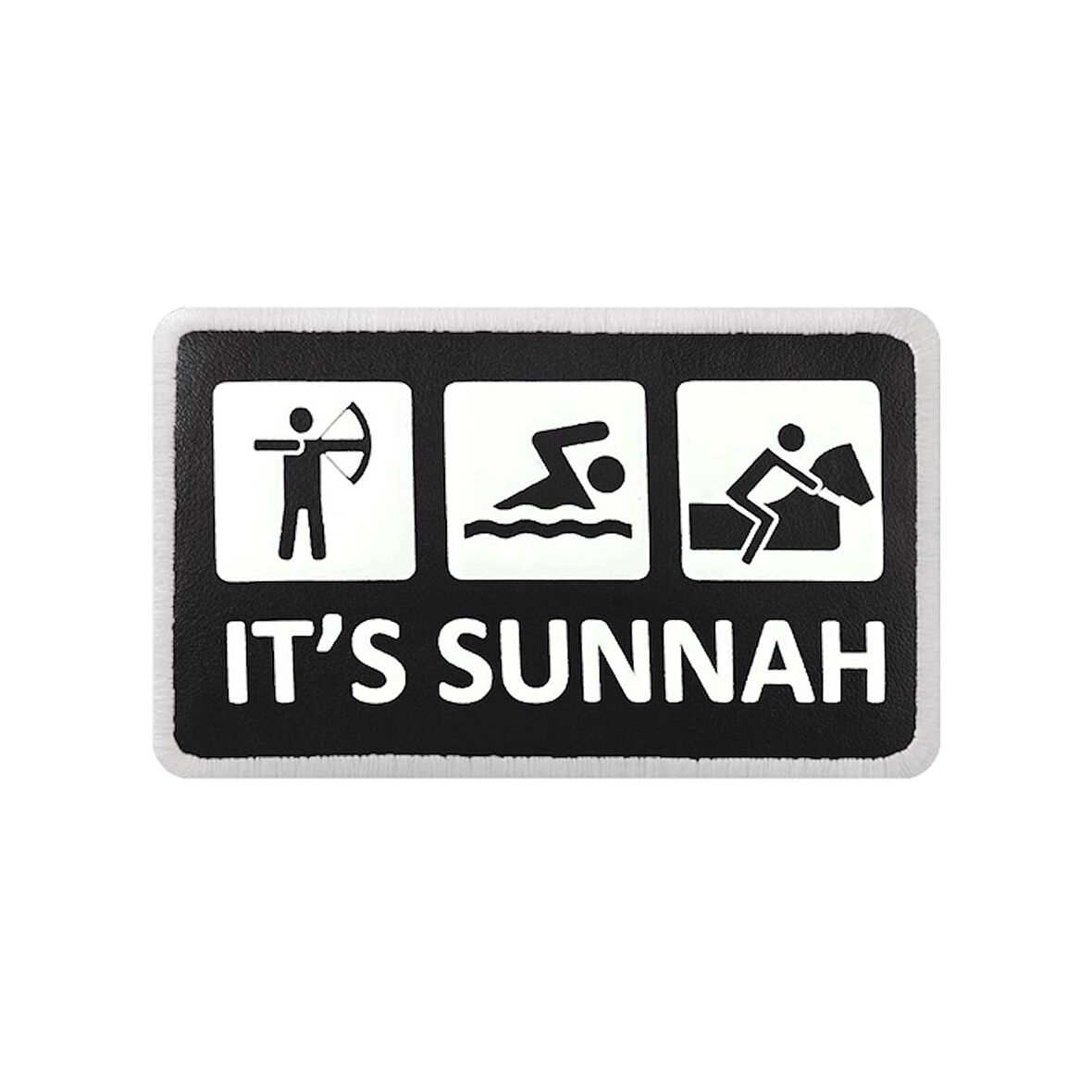 V2  It's Sunnah - 1sb Kod Logolu Unisex Siyah Bench (Patch)