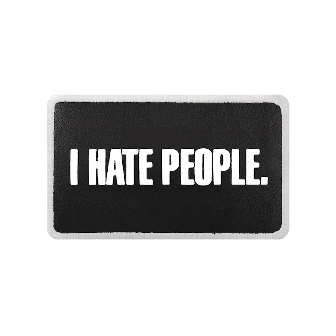 V2  I Hate People - 2 Kod Logolu Unisex Siyah Bench (Patch)