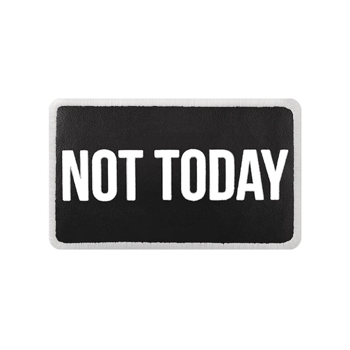 V2  Not Today - 2 Kod Logolu Unisex Siyah Bench (Patch)