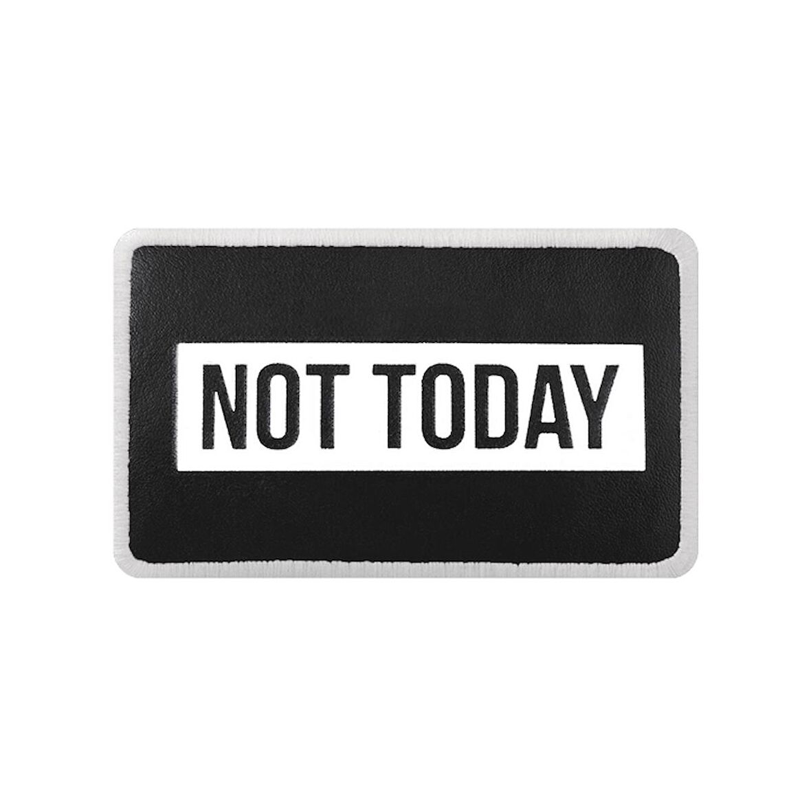 V2  Not Today - 3sb Kod Logolu Unisex Siyah Bench (Patch)