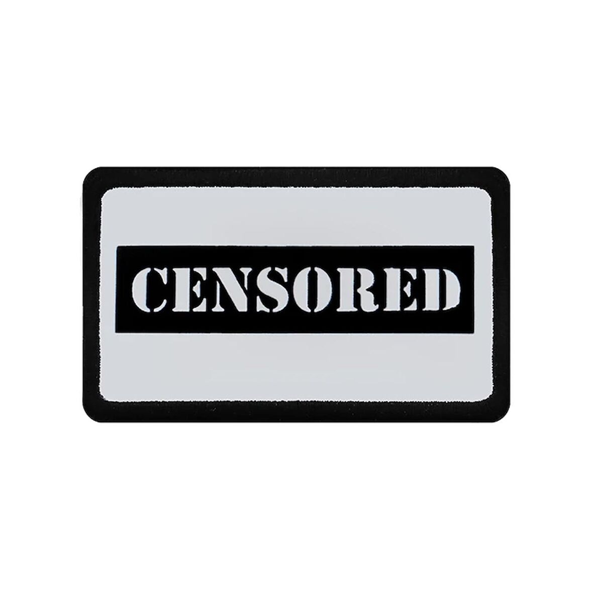 V2  Censored - 1bs Kod Logolu Unisex Beyaz Bench (Patch)