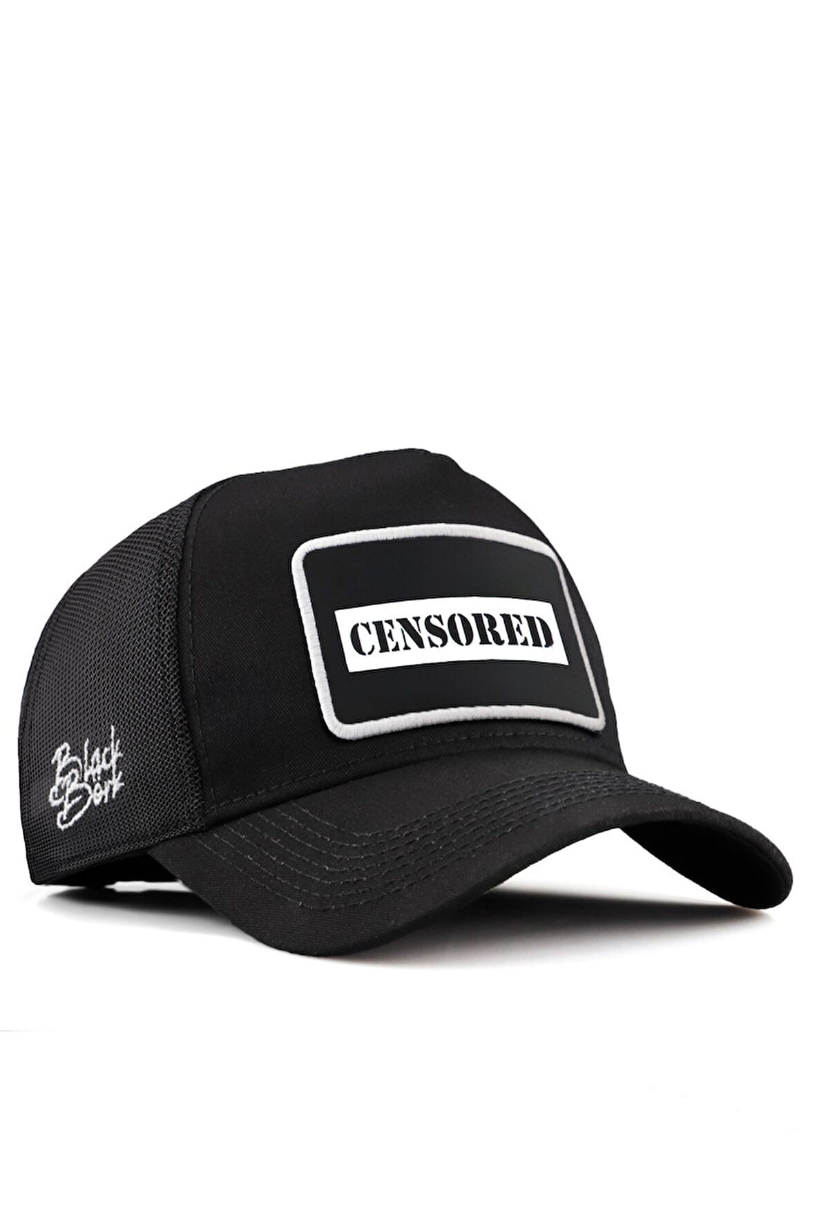  Censored Logolu Siyah Trucker Şapka
