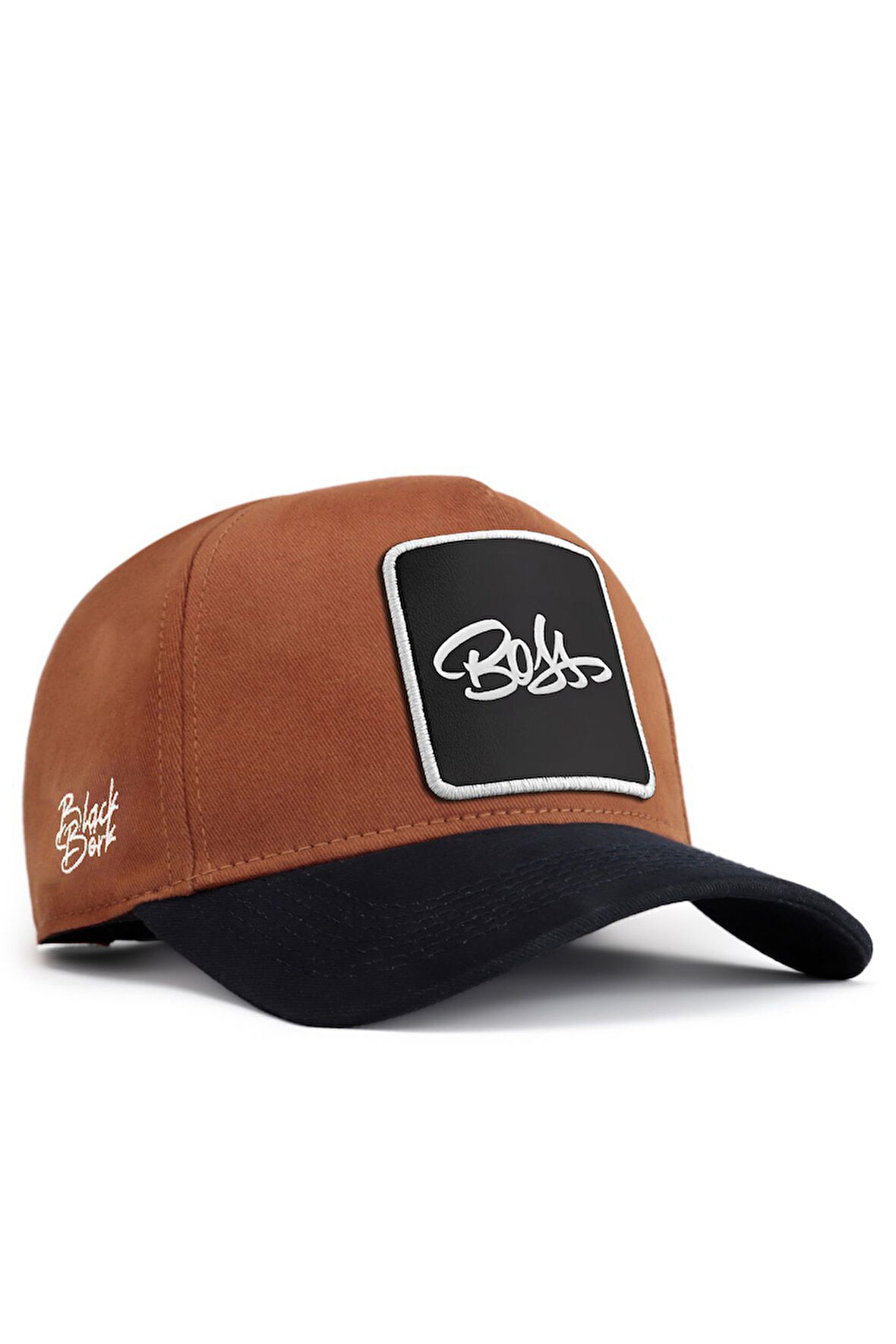 Boss Logolu Lacivert-Camel Beyzbol Şapka