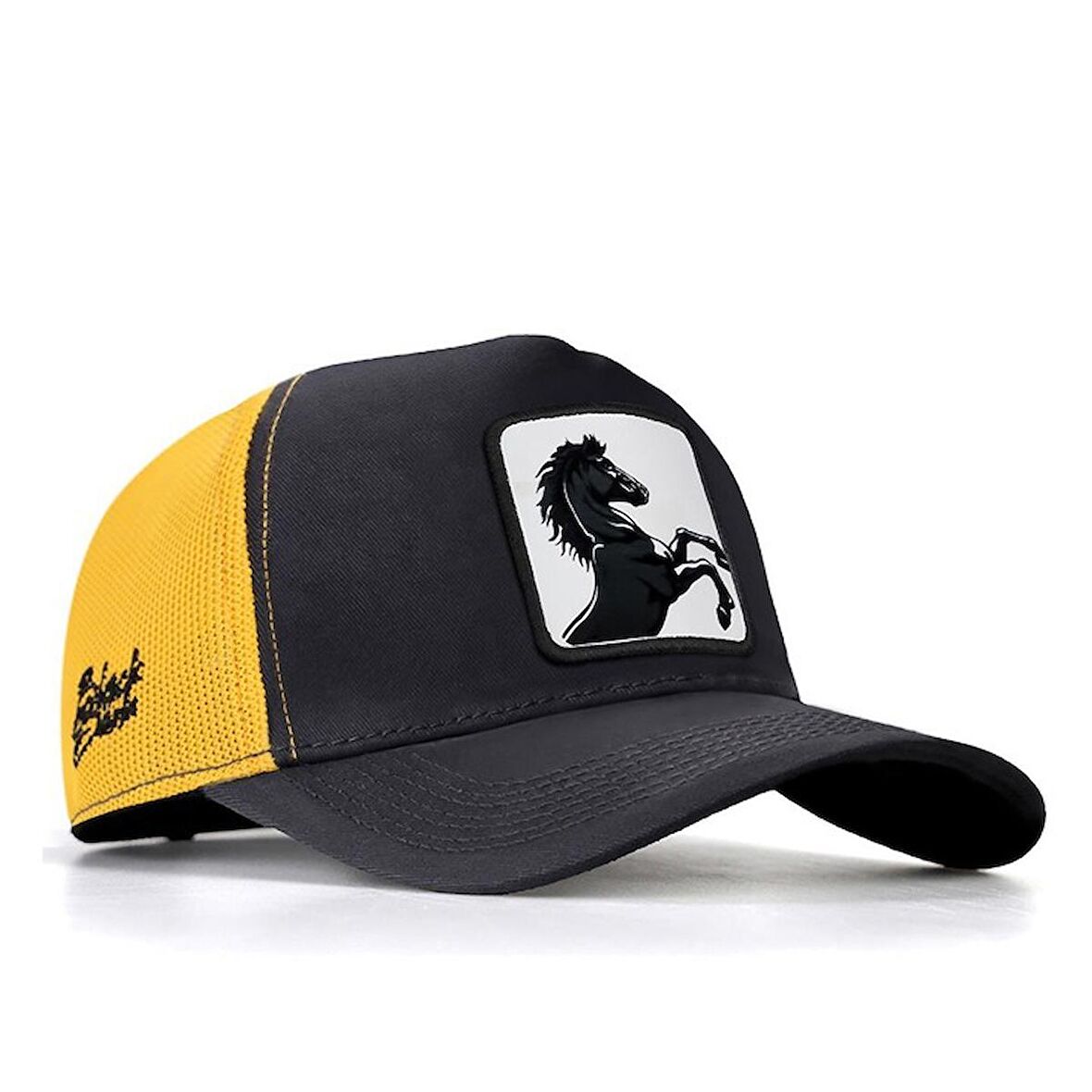 Koyu Antrasit-Sarı Şapka (Cap)