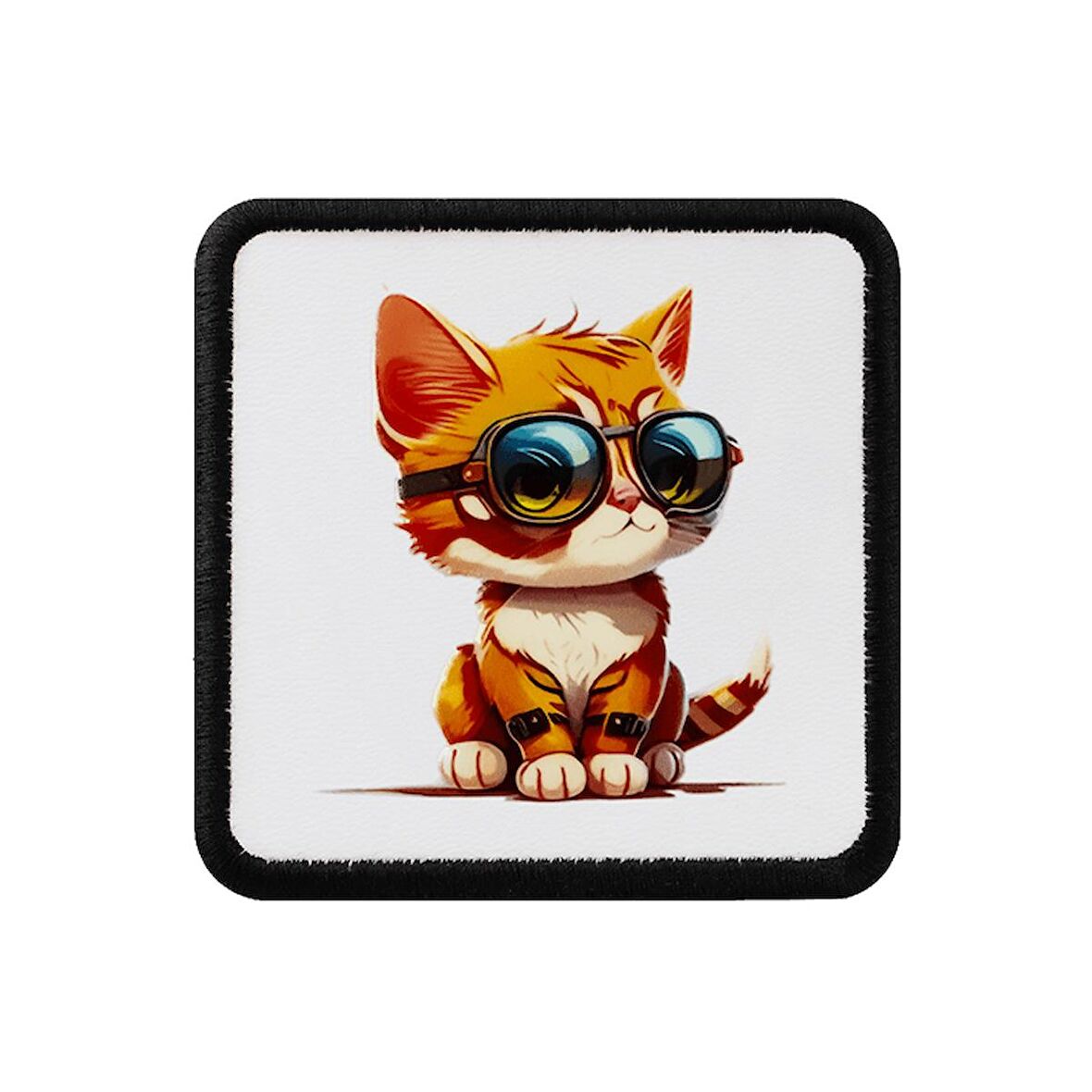 V1 Kedi - 1BS Kod Logolu Beyaz-Siyah Çocuk Bench (Patch)