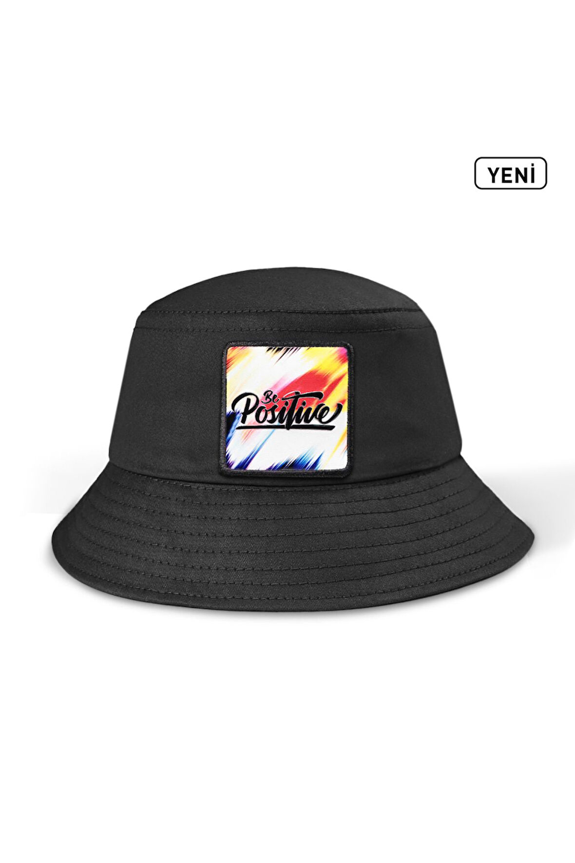  Positive Logolu Siyah Bucket  Şapka