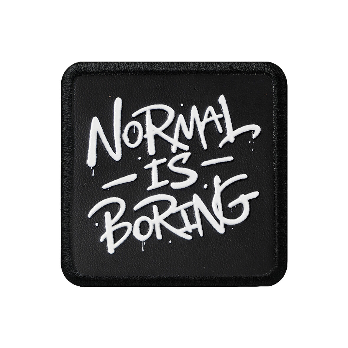 V1  Normal is Boring - 1 Kod Logolu Unisex Siyah Bench (Patch)