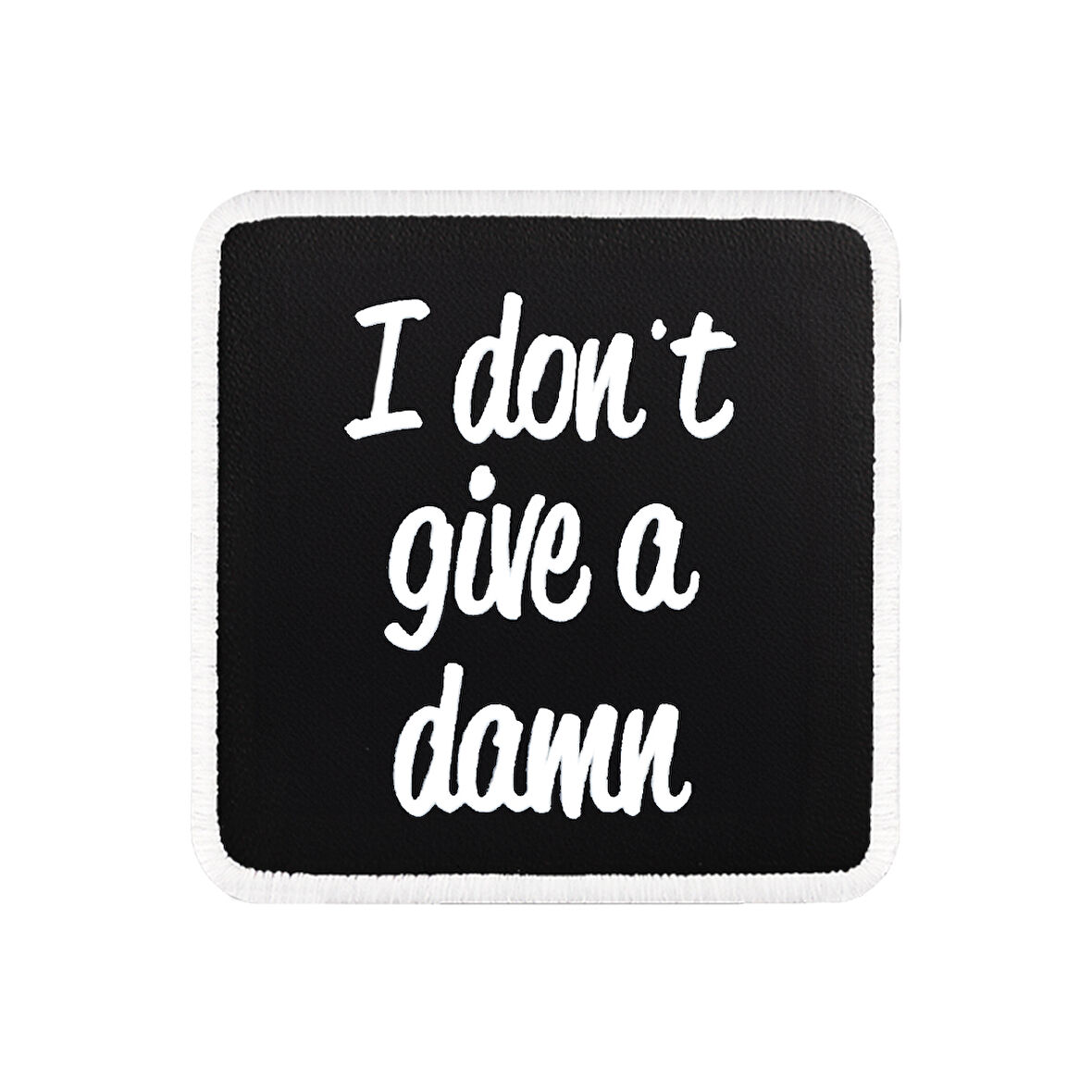 V1 I don't give a damn - 1 Kod Logolu Unisex Siyah-Beyaz Bench (Patch)