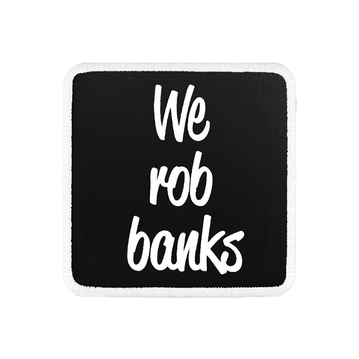 V1 We rob banks - 1 Kod Logolu Unisex Siyah-Beyaz Bench (Patch)