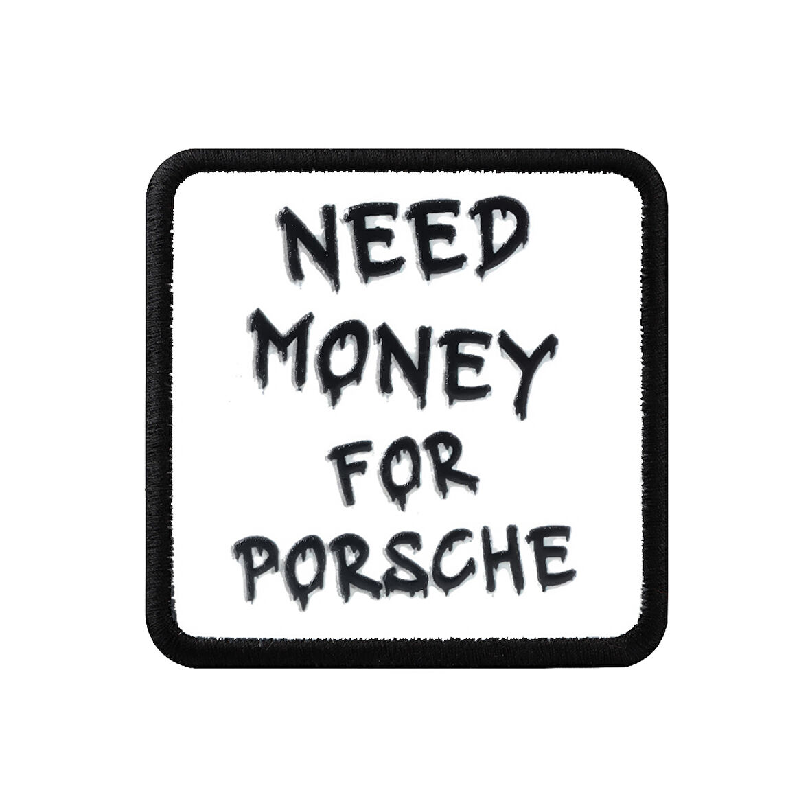 V1  I Need Money for Porshe - 1bs Kod Logolu Unisex Beyaz- Siyah Bench (Patch)