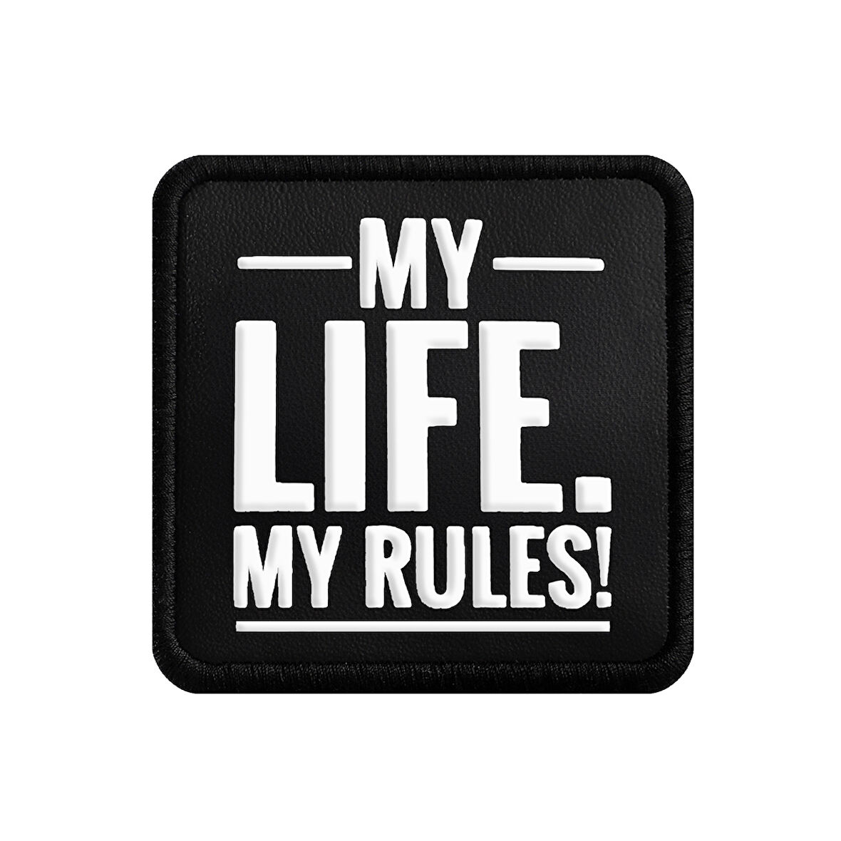 V1  My Life My Rules - 1 Kod Logolu Unisex Siyah-Siyah Bench (Patch)