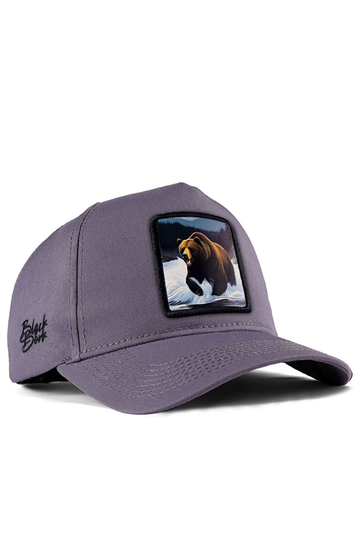  Ayı Logolu Gri Beyzbol Şapka