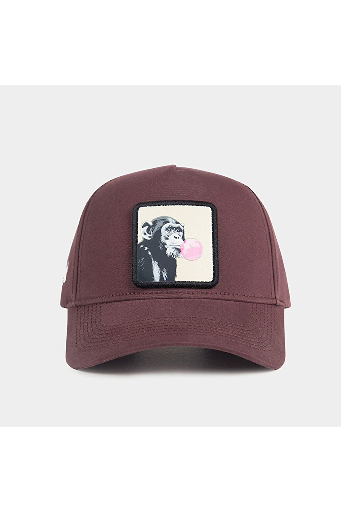  Maymun Logolu Kahverengi Beyzbol Şapka