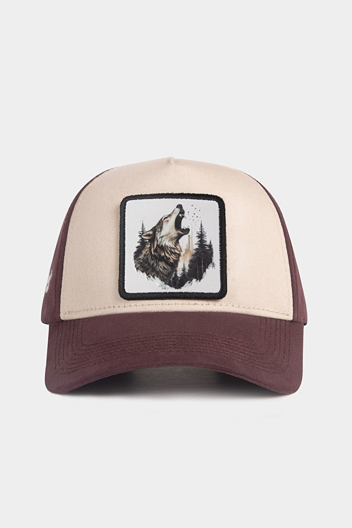  Kurt Logolu Kahve-Bej Beyzbol Şapka