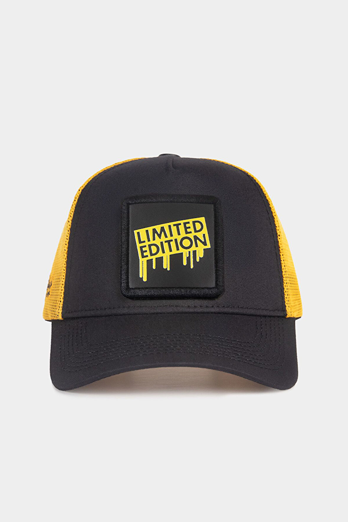  Limited Edition Logolu Siyah-Sarı Trucker Şapka