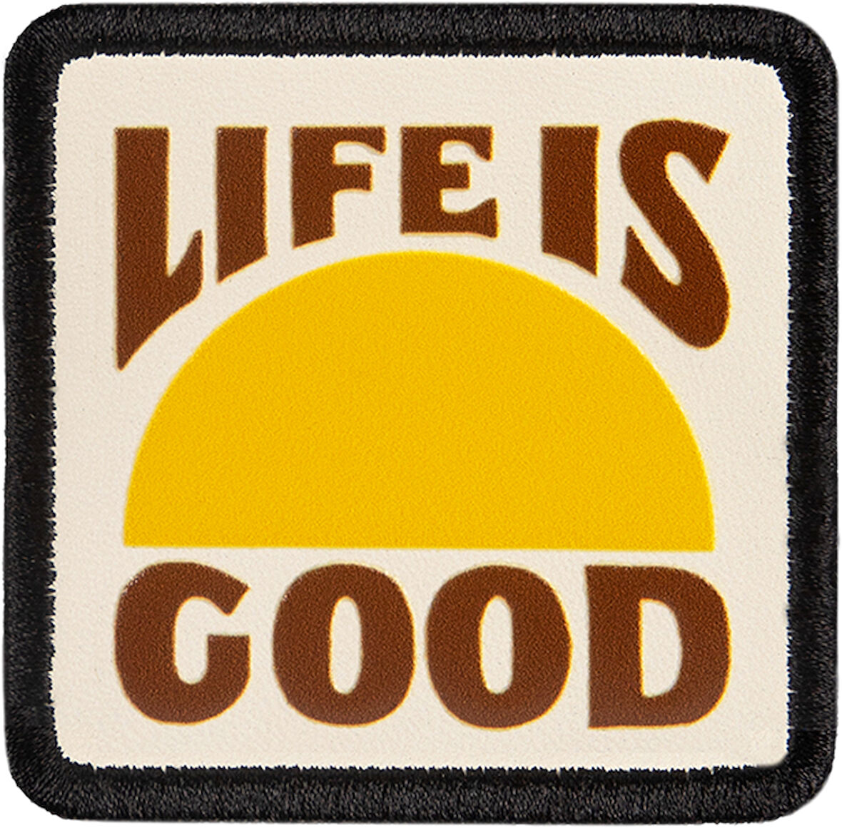 V1  Life is Good - 1BS Kod Logolu Unisex Beyaz- Siyah Bench (Patch)