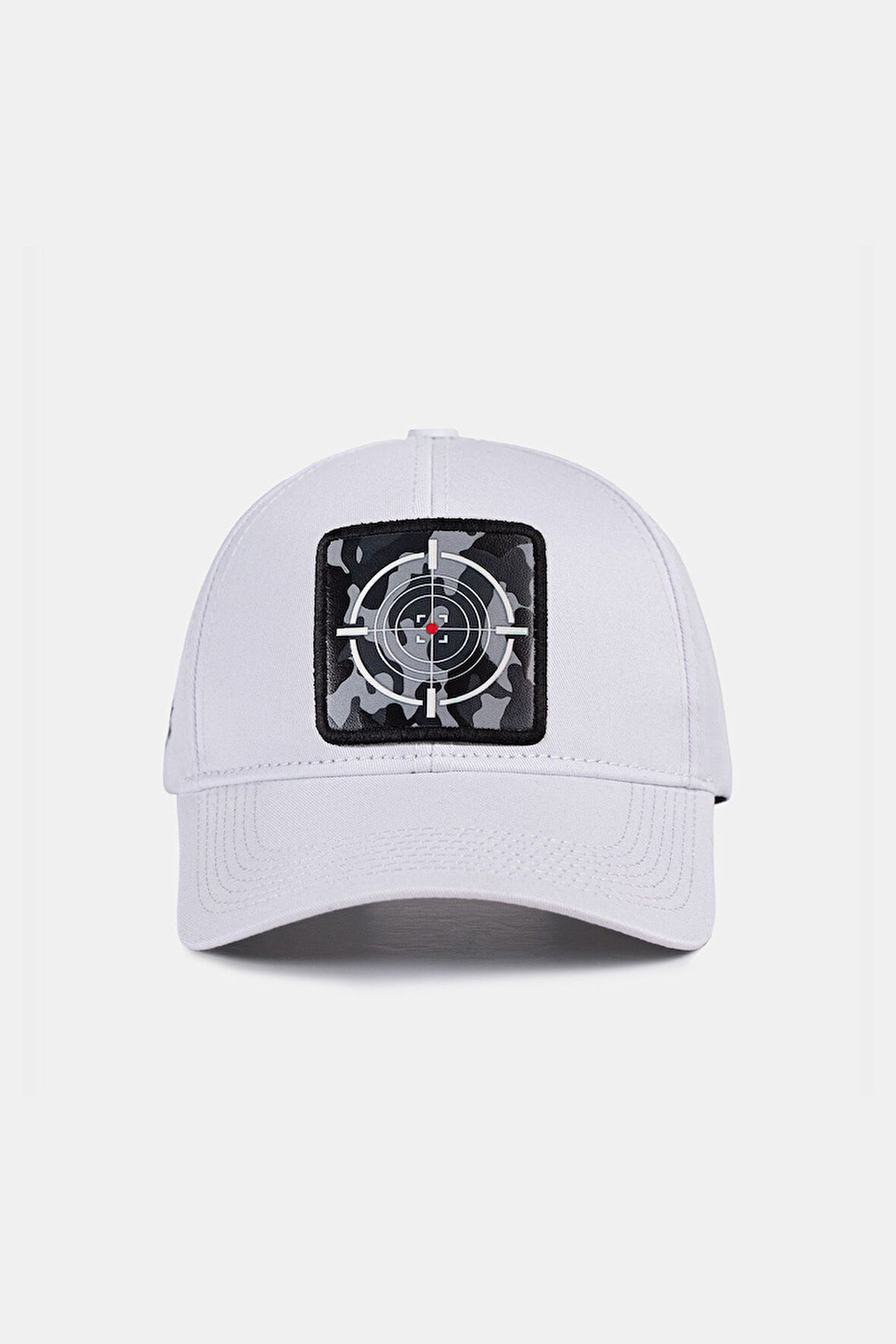  Six Kamuflaj Hedef Logolu Beyaz Beyzbol Şapka