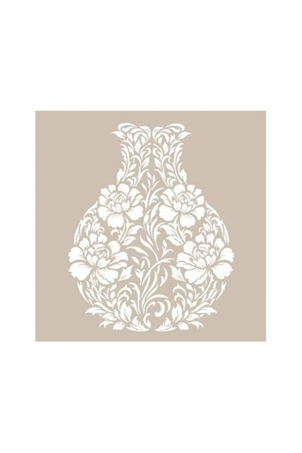Çiçek Vazo Model AS481 A4 Stencil