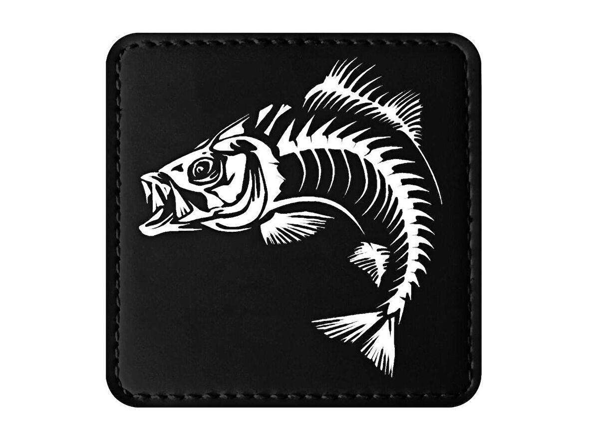 BlackBörk V1  Balık - 2 Kod Logolu Unisex Siyah Bench (Patch)