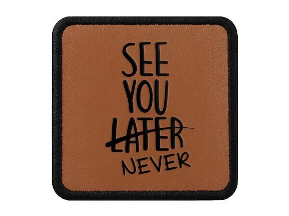 V1  See You Later Never - 3 Logolu Unisex Camel Bench (Patch)