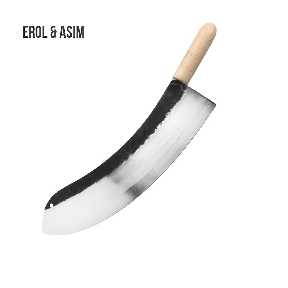 Ahşap Saplı Karbon Çelik Zırh 30 Cm