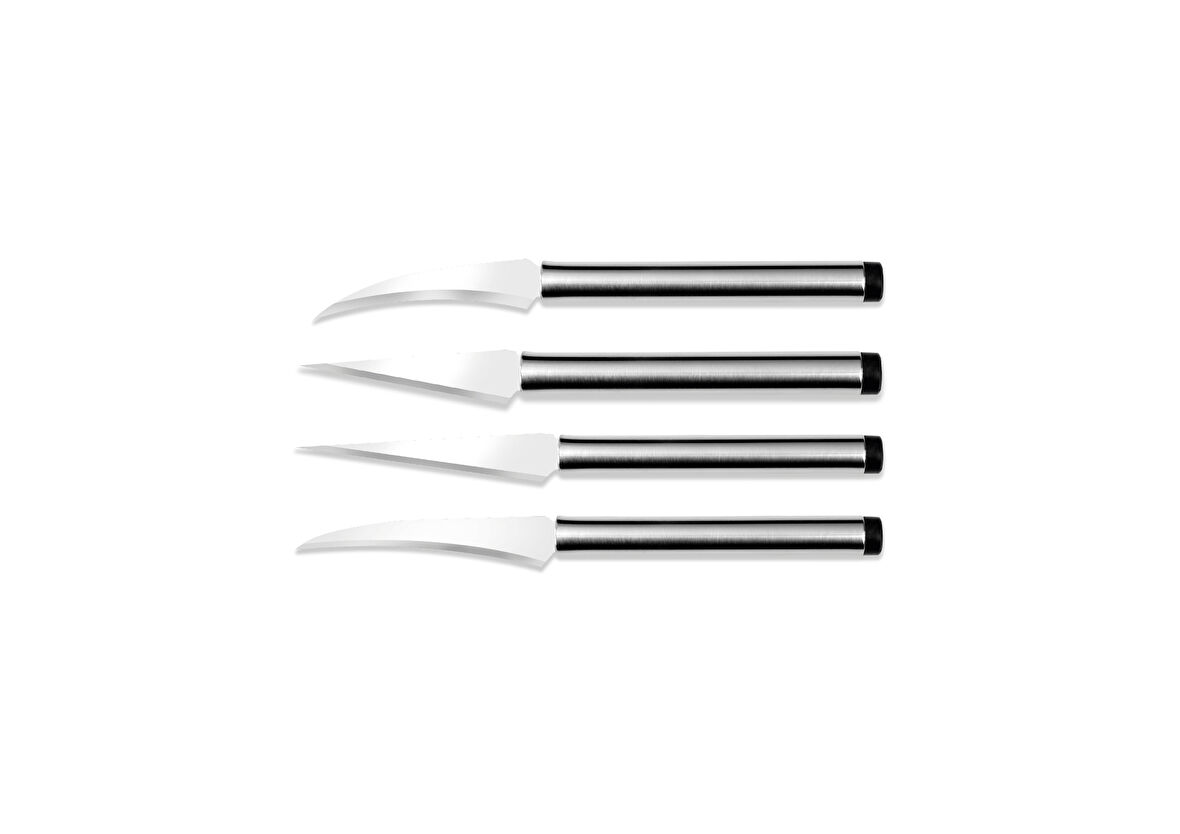 Krom Saplı Dekor Bıçak Seti