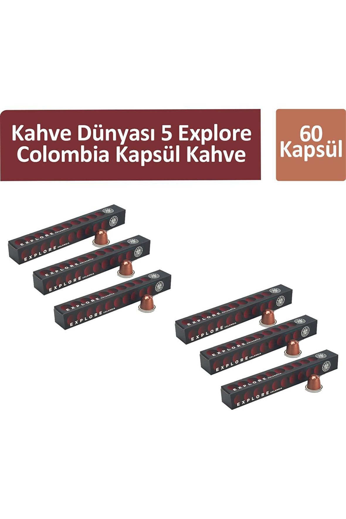 Kahve Dünyası 5 Explore Colombia Kapsül Kahve 60 Kapsül 