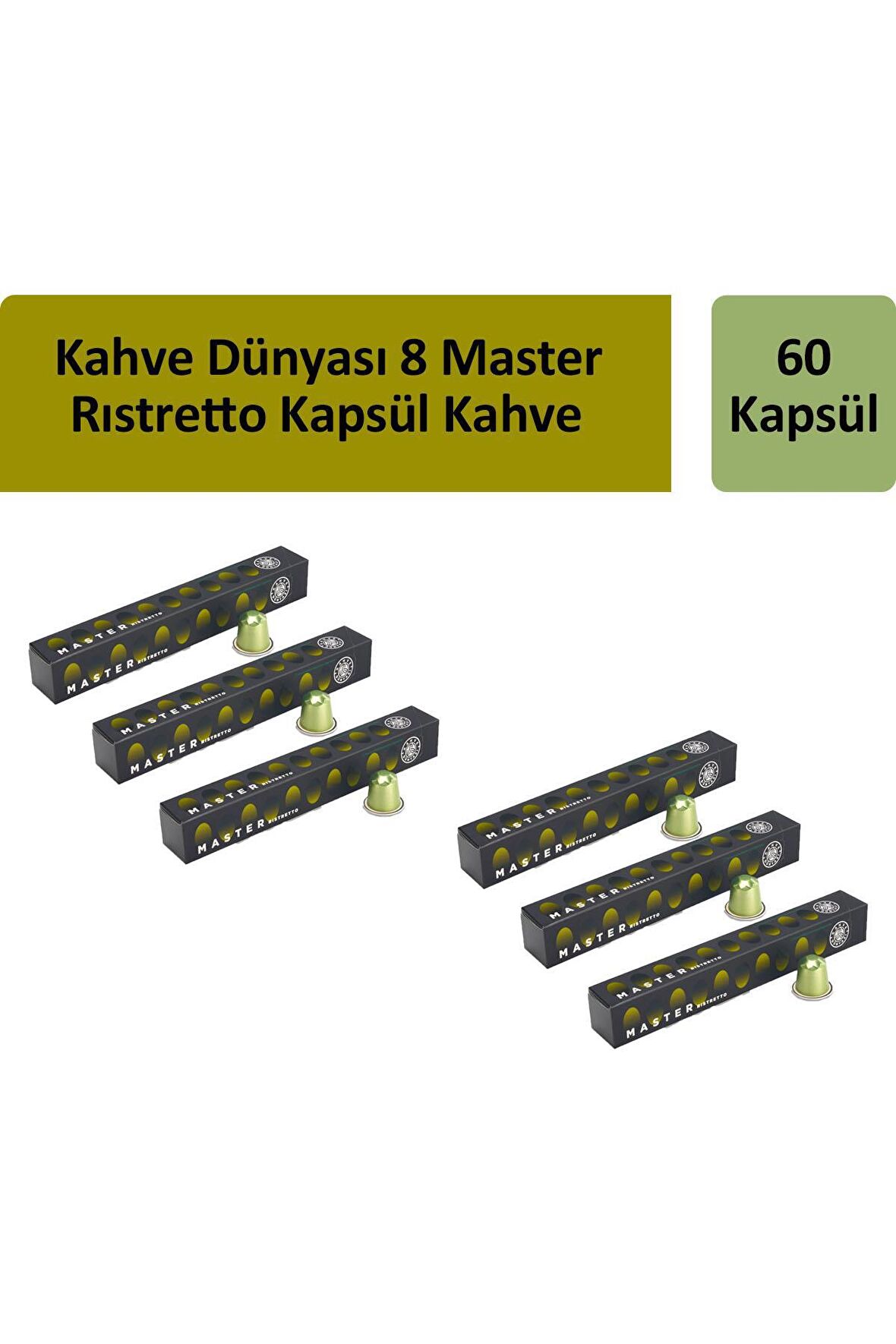 Kahve Dünyası 8 Master Rıstretto Kapsül Kahve x 6 Adet