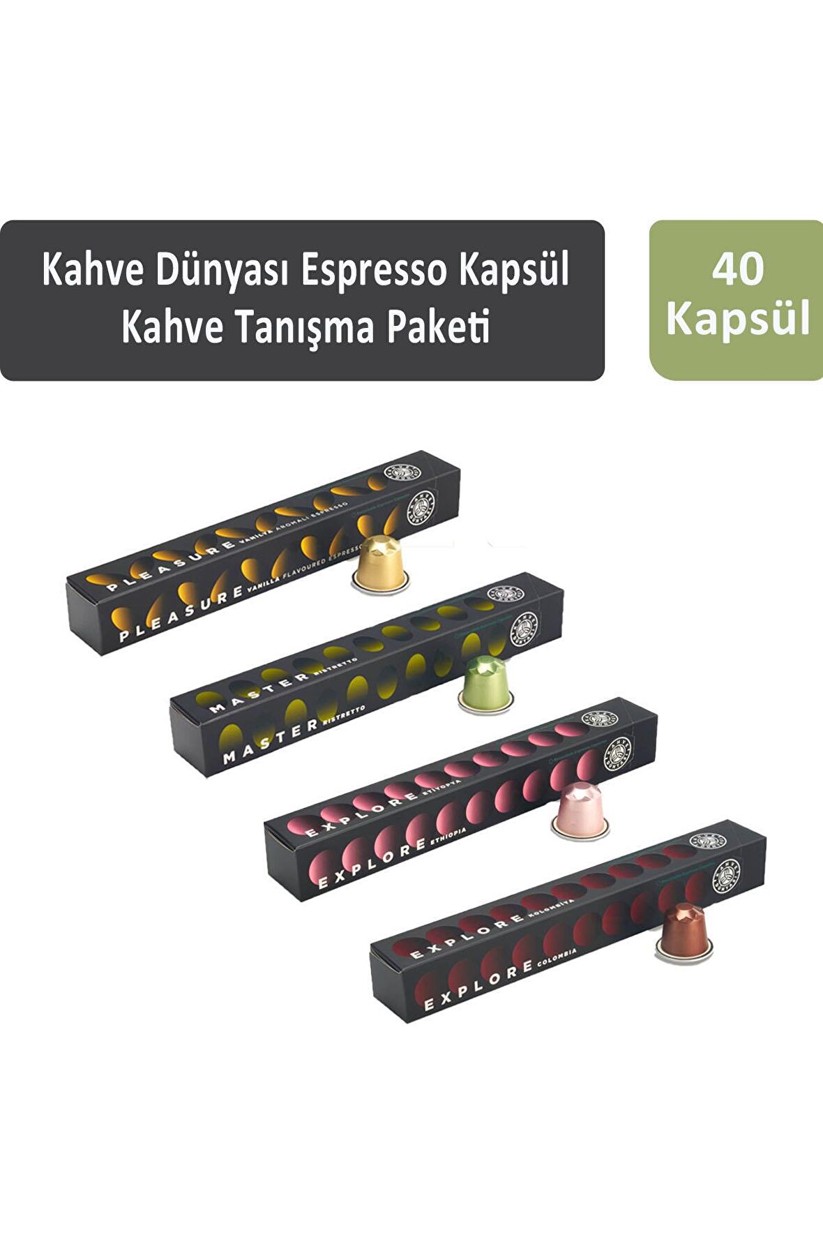 Kahve Dünyası Espresso Kapsül Tanışma Paketi 40 Kapsül