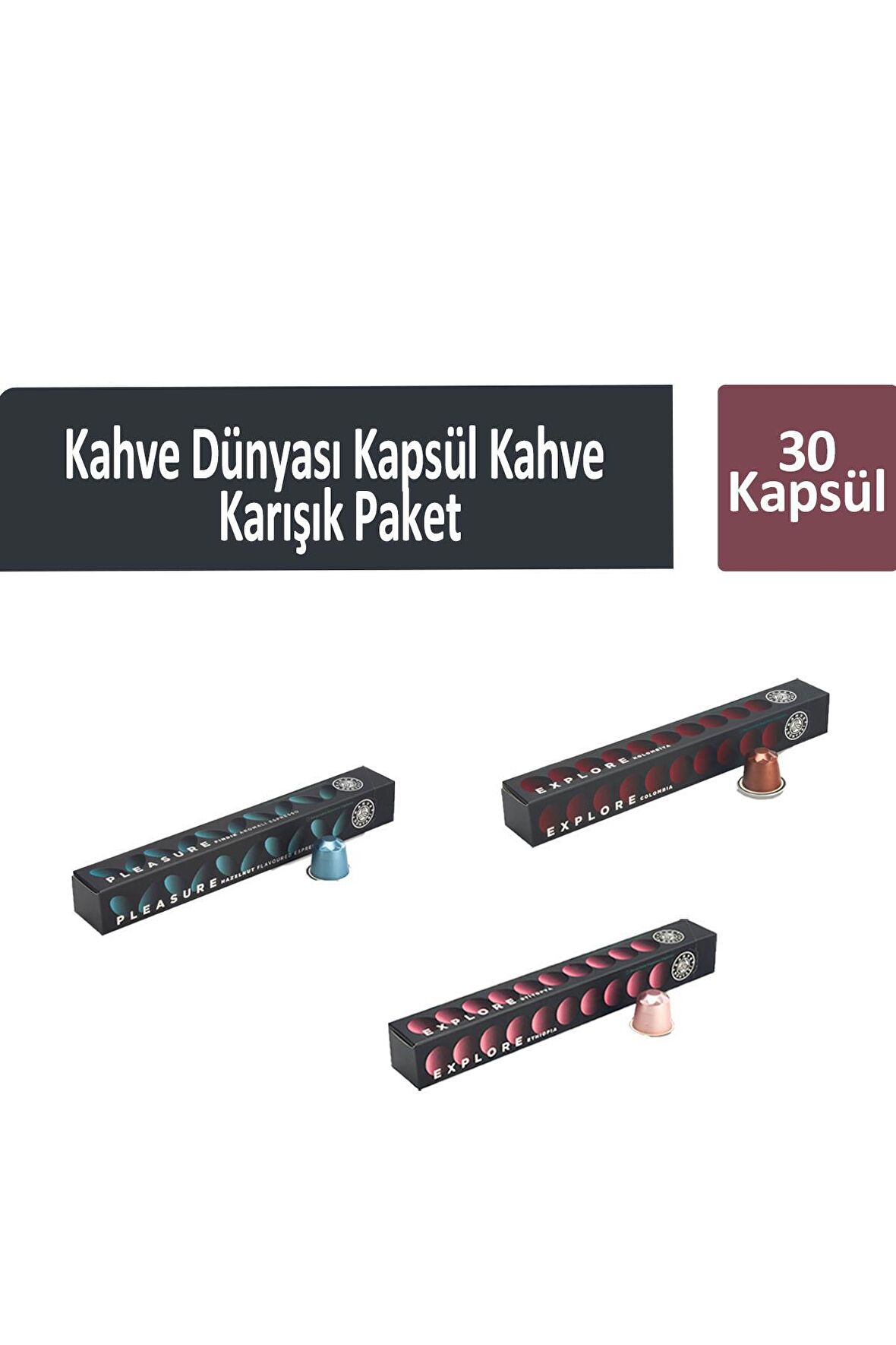 Kahve Dünyası Kapsül Kahve Karışık Paket 30 Kapsül