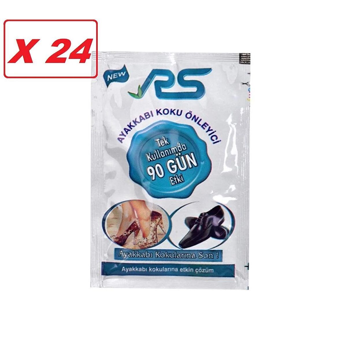 RS Ayak Kokusu Giderici Ayakkabı İçi Koku Önleyici 24 Paket X 10 GR