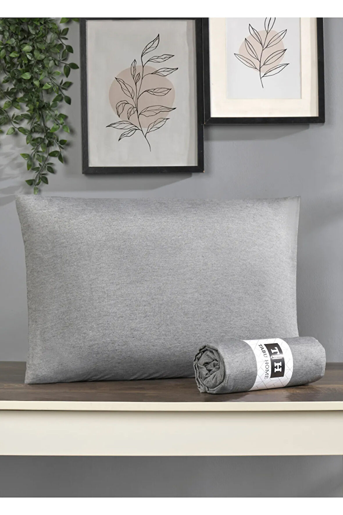 Tabu Home Antrasit Çift Kişilik Lastikli Çarşaf