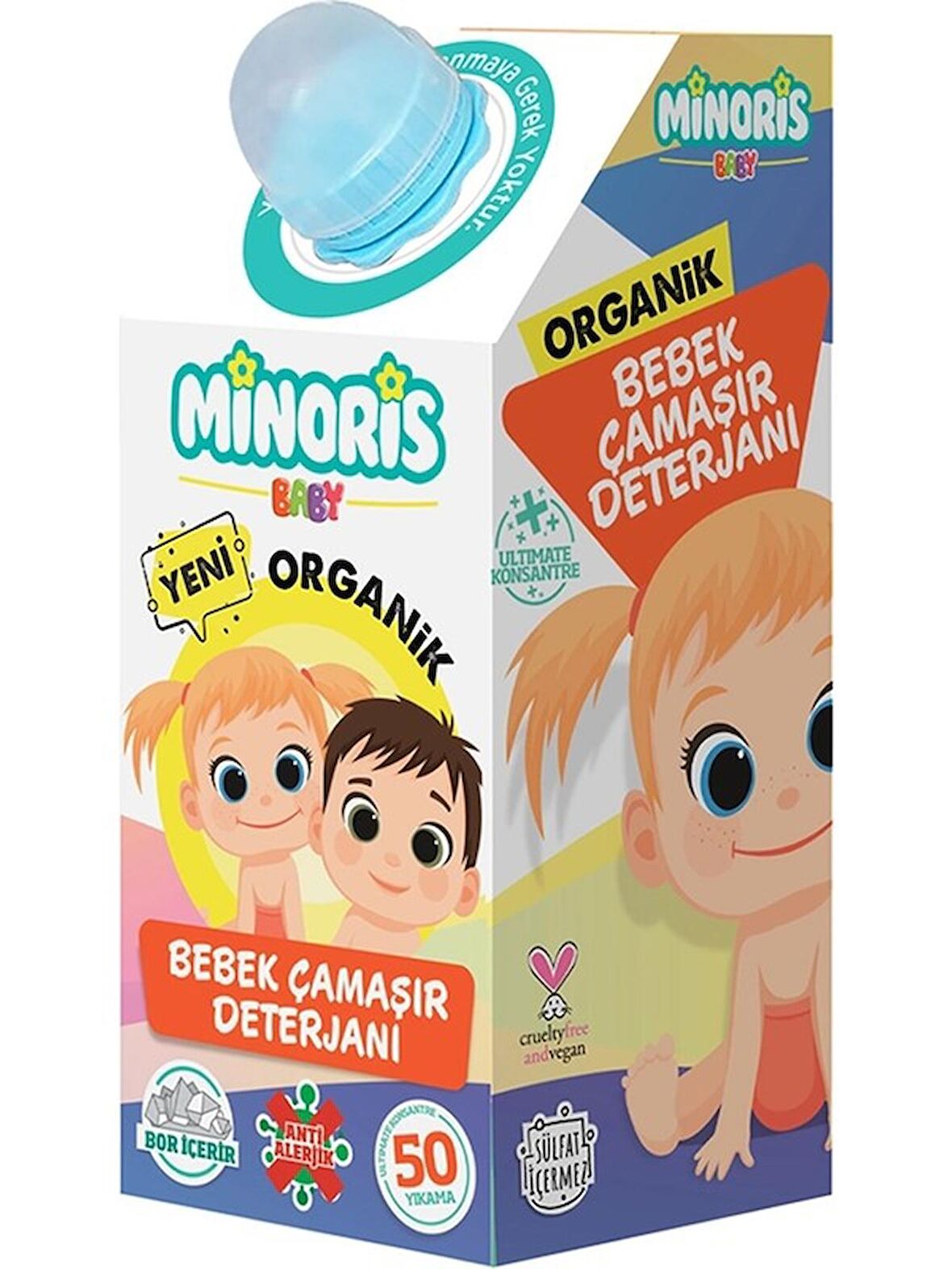 Minoris Baby Organik Bebek Çamaşır Deterjanı 1 Lt