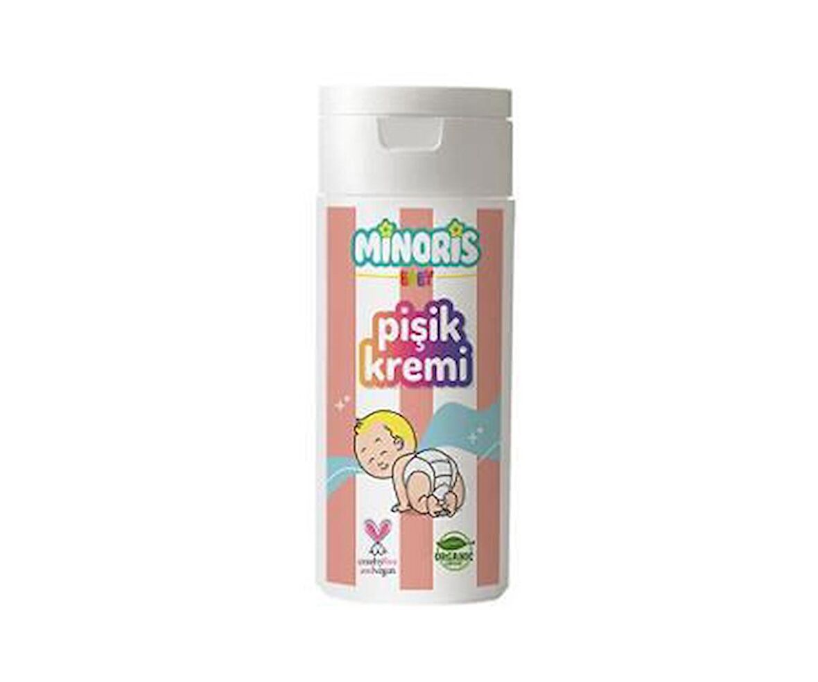 Minoris Baby Pişik Kremi 55 gr Vegan Sertifikalı Organik içerik