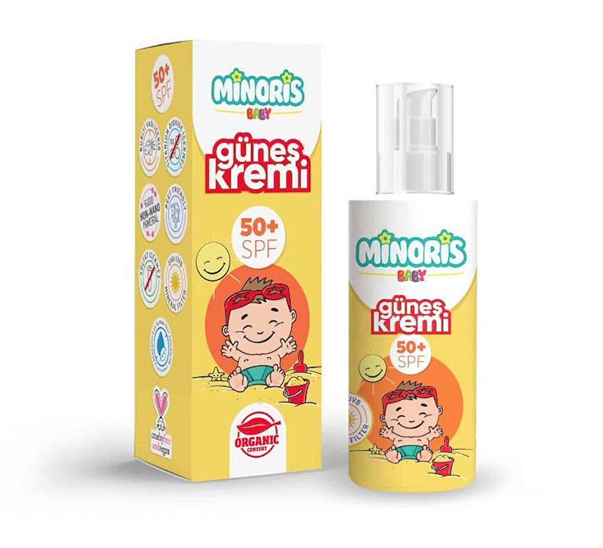 Minoris Baby Organik Güneş Koruyucu Sprey Krem Spf 50 150ml