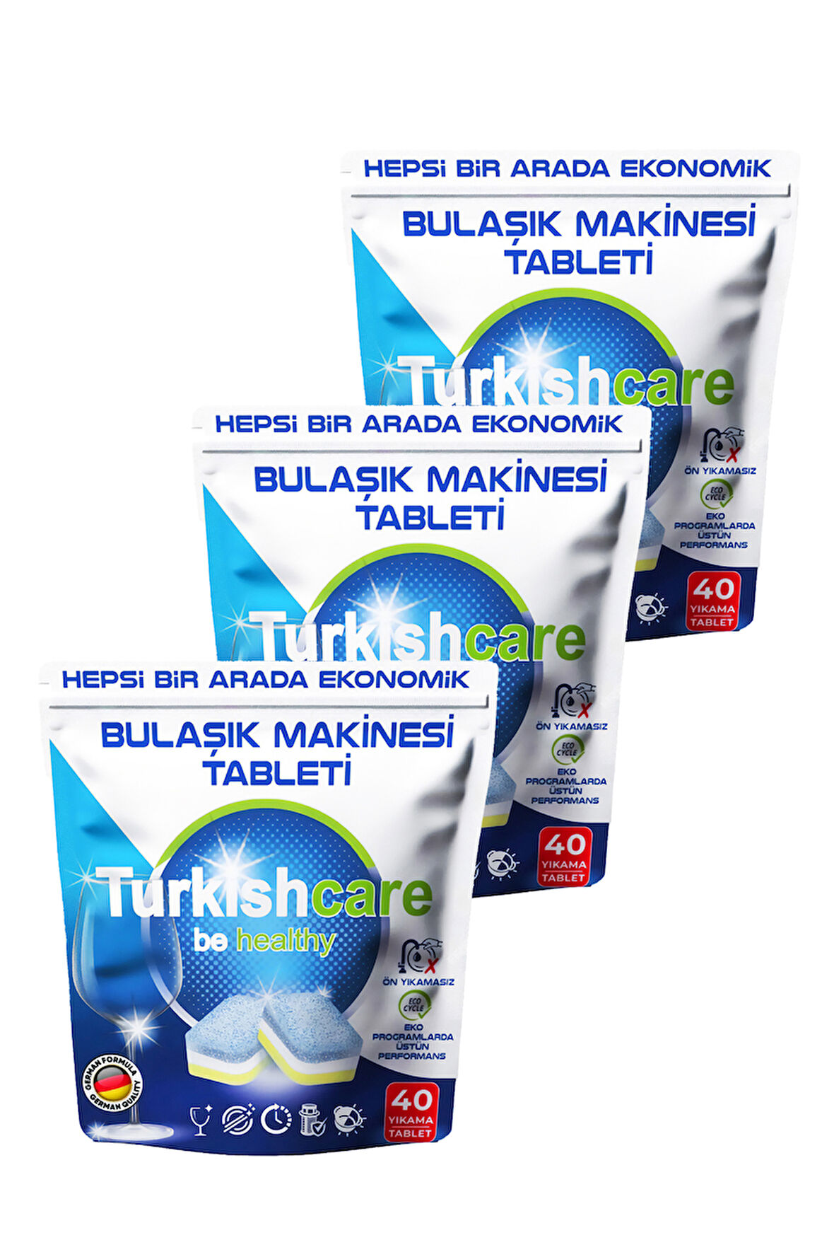 3 Paket Premium Ekonomik Bulaşık Deterjanı 120 Adet